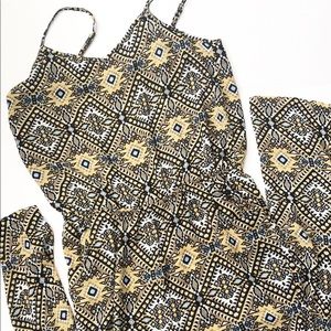 Timing Printed Spaghetti Strap Jumpsuit M